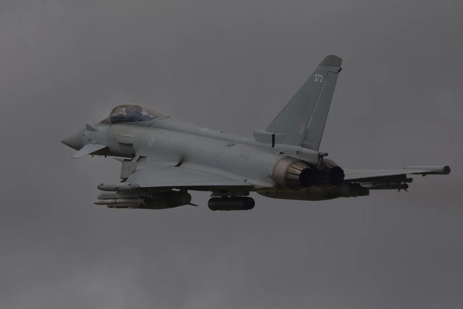 RAF Typhoon in flight